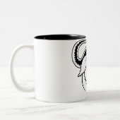 Gnu-Tasse Zweifarbige Tasse (Links)