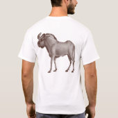 Gnu-TierT - Shirt - Wildebeest - Front u. (Rückseite)