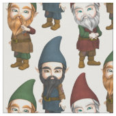 Gnummy Gnomes-Muster Stoff (Nahaufnahme)