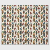 Gnummy Gnomes wählen Sie Ihre eigene Farbe Geschenkpapier (Flach)