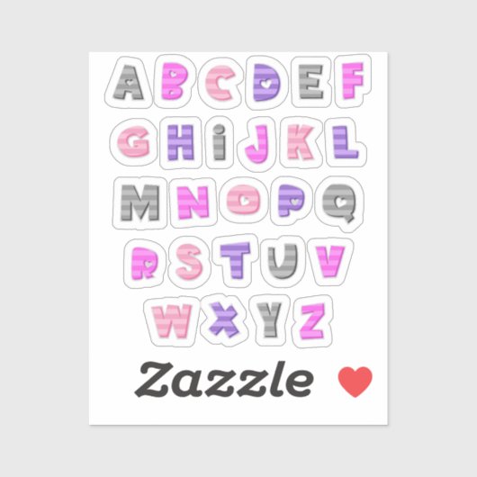 Go a little batty for this adorable alphabet aufkleber (Blatt)