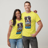 Go Against The Grain: Cheerful Dog Portrait T-Shirt (Unisex)