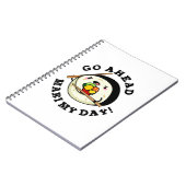 Go Ahead Maki My Day Funny Sushi Pub Notizblock (Linke Seite)