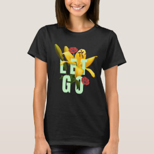 Go-Angebot mit Blume-T - Shirt gelassen