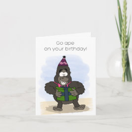 Go Ape Birthday Card Karte