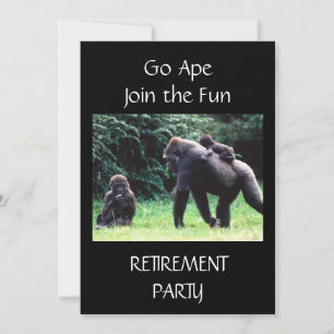 **GO APE** FAMILIENRETIREMENT INVITATION EINLADUNG