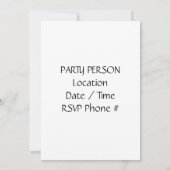 **GO APE** GEBURTSTAG-EINLADUNG EINLADUNG (Rückseite)