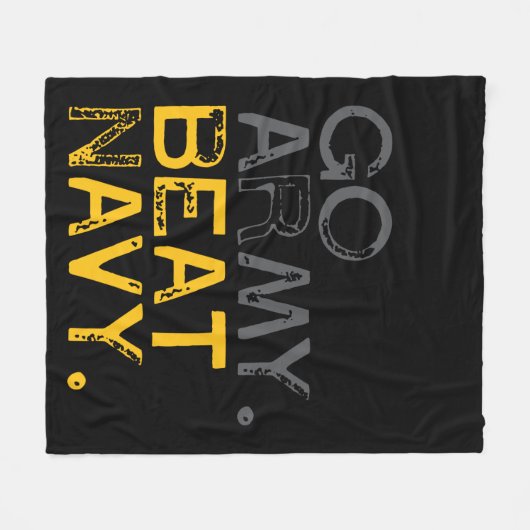 Go Army Beat Navy Fleecedecke (Vorderseite (Horizontal))