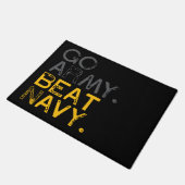 Go Army Beat Navy Fußmatte (Schrägansicht)