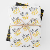 Go Army Beat Navy Geschenkpapier Set (Beispiel)