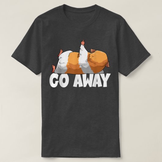 Go Away Guinea Pig T-Shirt (Design vorne)