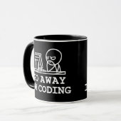 Go Away IM Coding Tasse (Vorderseite Links)