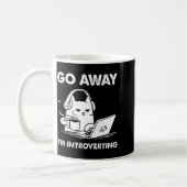 Go Away I'm Introverting  Kaffeetasse (Links)