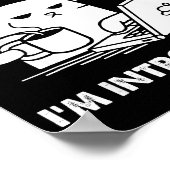 Go Away I'm Introverting Poster (Ecke)