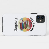 Go Away I'm Reading Funny Book Reader Bookworm Case-Mate iPhone Hülle (Rückseite (Horizontal))
