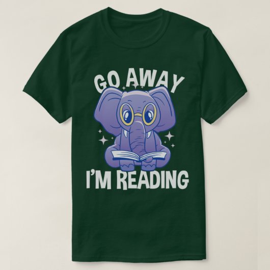 Go Away Im Reading T-Shirt (Design vorne)