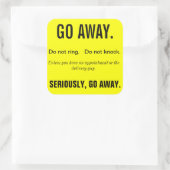 GO AWAY Sticker (Tasche)