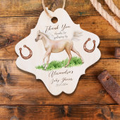 Go baby laufen beige Pferdeschuhdusche Geschenkanhänger