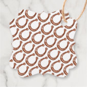 Go baby laufen beige Pferdeschuhdusche Geschenkanhänger (Rückseite)