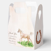 Go baby laufen beige Pferdeschuhdusche Geschenkschachtel (Geöffnet)