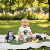 "Go Bananas" Jungle Gorilla Romper Baby Strampler