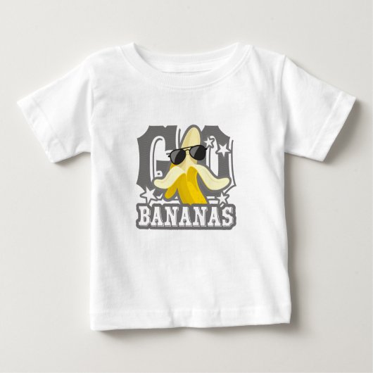 Go Bananen Baby T-shirt (Vorderseite)