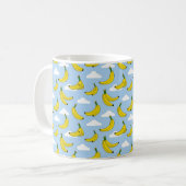 Go Bananen mit lustigem Design Kaffeetasse (Vorderseite Links)