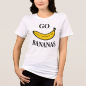 Go Bananen Tri-Blend Shirt (Vorderseite)