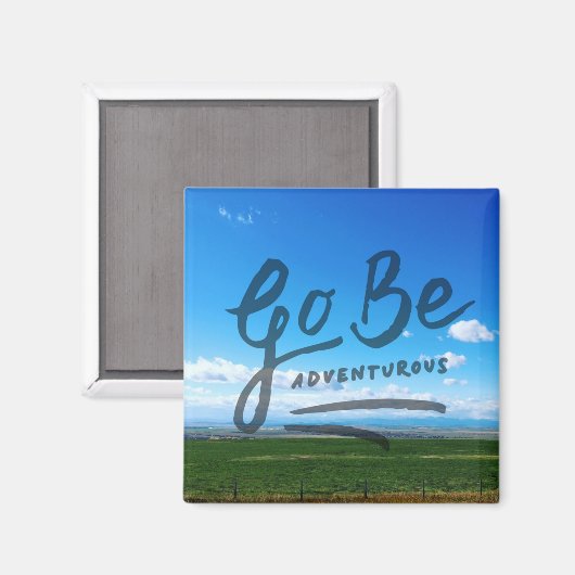 Go Be Adventurous Magnet (Vorderseite/Rückseite)