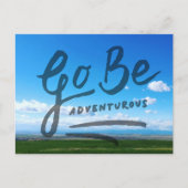 Go Be Adventurous Postkarte (Vorderseite)