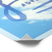 Go Be Adventurous Sky Poster (Ecke)