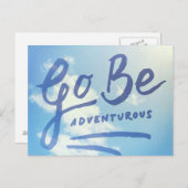 Go Be Adventurous Sky Postkarte (Vorne/Hinten)