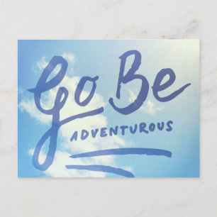 Go Be Adventurous Sky Postkarte