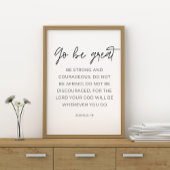 Go Be Great Sign, Bible Verse Poster