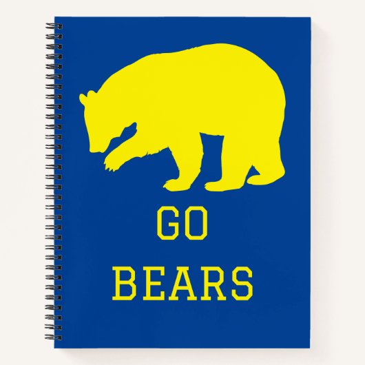 Go Bears Spiral Notebook Notizblock (Vorderseite)