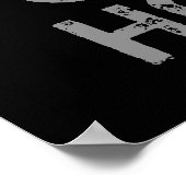 Go Big oder Go Zuhause Fitness Gym Workout Poster (Ecke)