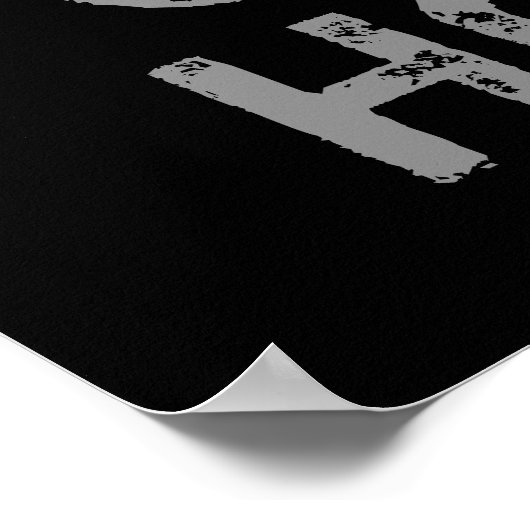 Go Big oder Go Zuhause Fitness Gym Workout Poster (Ecke)