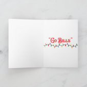'Go Bills' 5" x 7" Faltschachtel Weihnachtskarte Karte (Innenseite)