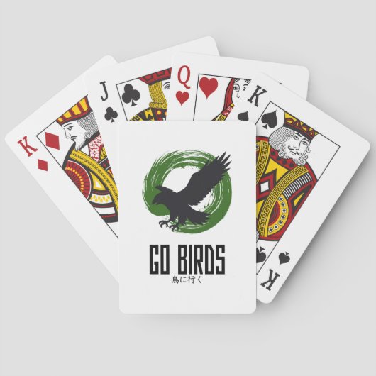 Go Birds ゴーバーズ Japanese‑Style Playing Cards Spielkarten (Rückseite)