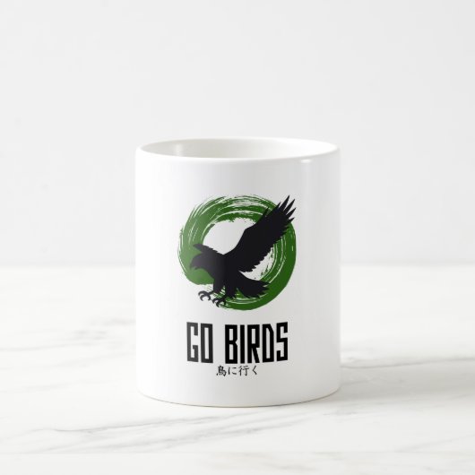 Go Birds Japanese Style Coffee Mug Kaffeetasse (Mittel)