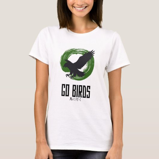 Go Birds Women’s Slim‑Fit Japanese‑Style T‑Shirt T-Shirt (Vorderseite)