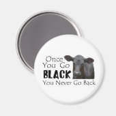 Go Black Angus Magnet (Vorderseite/Rückseite)