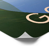 Go Boating Travel Poster (Ecke)