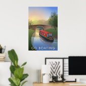 Go Boating Travel Poster (Heimbüro)