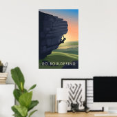 Go Bouldering Travel Poster (Heimbüro)