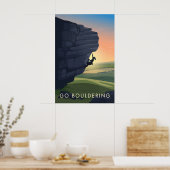 Go Bouldering Travel Poster (Küche)