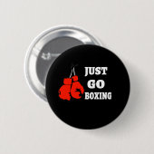 Go Boxing | Die besten Boxgeschenke für ihn Button (Vorne & Hinten)