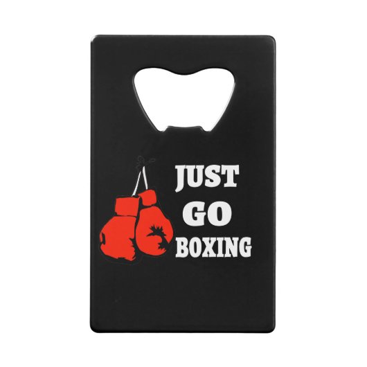Go Boxing | Die besten Boxgeschenke für ihn Geldbeutel Flaschenöffner (Vorderseite)