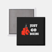 Go Boxing | Die besten Boxgeschenke für ihn Magnet (Vorderseite/Rückseite)