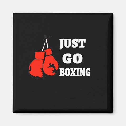Go Boxing | Die besten Boxgeschenke für ihn Magnet (Vorne)